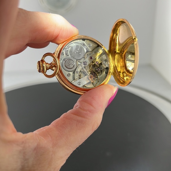 Tiffany & Co. Antique 18 K Yellow Gold Pocket Watch 45 gm Total Weight - Picture 12 of 14